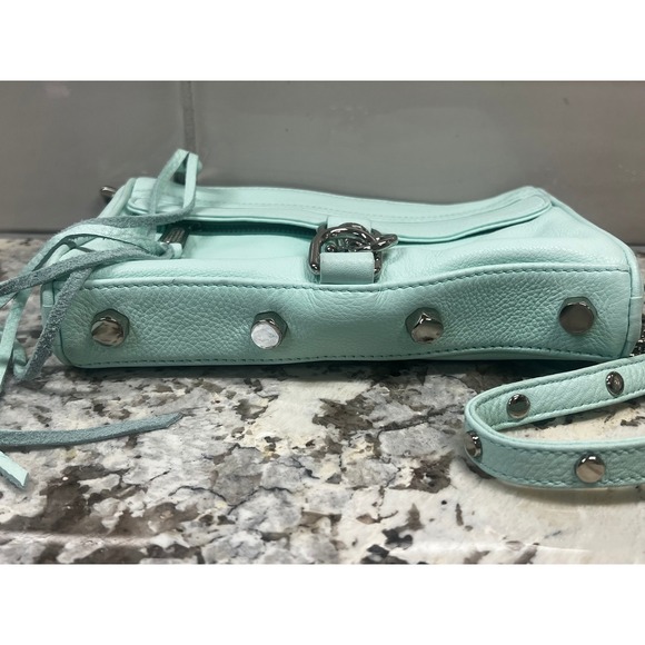 Rebecca Minkoff Mini Mac Crossbody Bag‎ Leather Chain Strap Purse - Picture 10 of 10